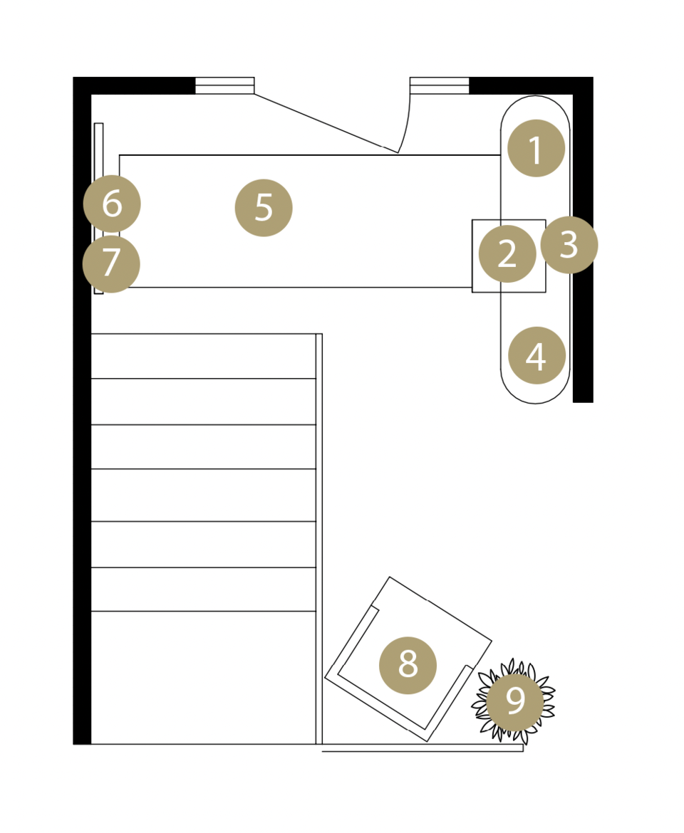 Online Designer Hallway/Entry Floorplan