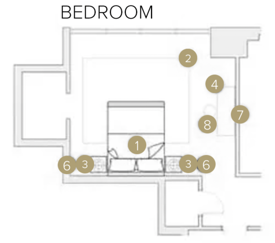 Online Designer Bedroom Floorplan