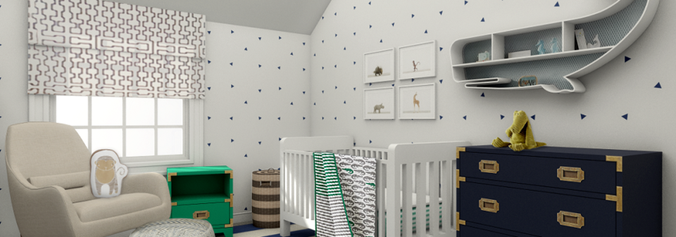 Diseño de Interior de Habitación Divertida para Niños - Render Después