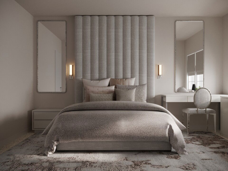 Online Designer Bedroom 3D Model 1