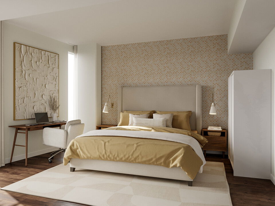 Online Designer Bedroom 3D Model 2