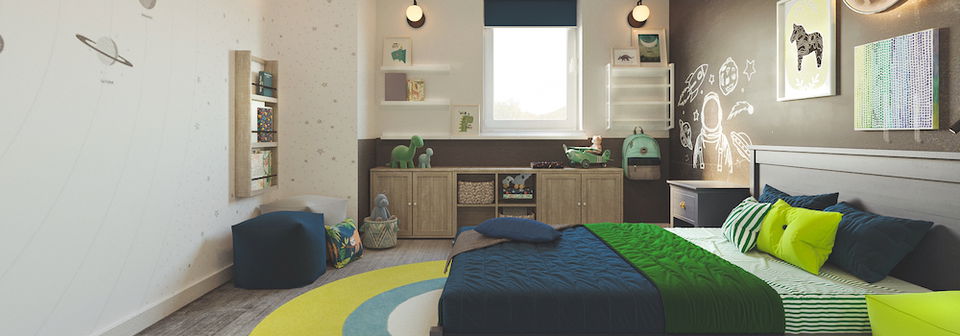 Transitional Bedrooms Interior Design- After Rendering
