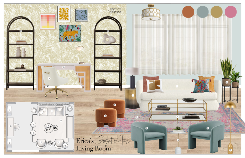 Bright Modern Eclectic Abode Design Elena F. Moodboard 2 thumb