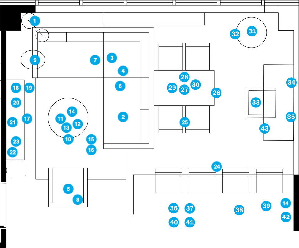 Online Designer Living Room Floorplan