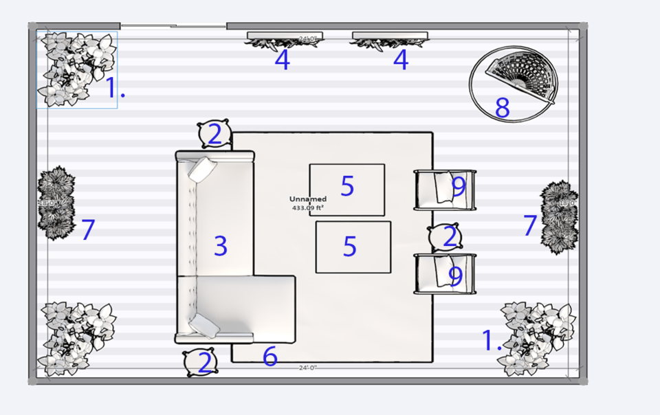 Online Designer Patio Floorplan