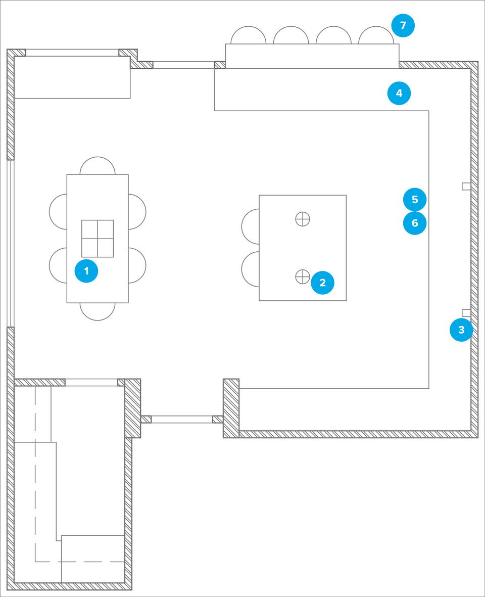 Online Designer Kitchen Floorplan