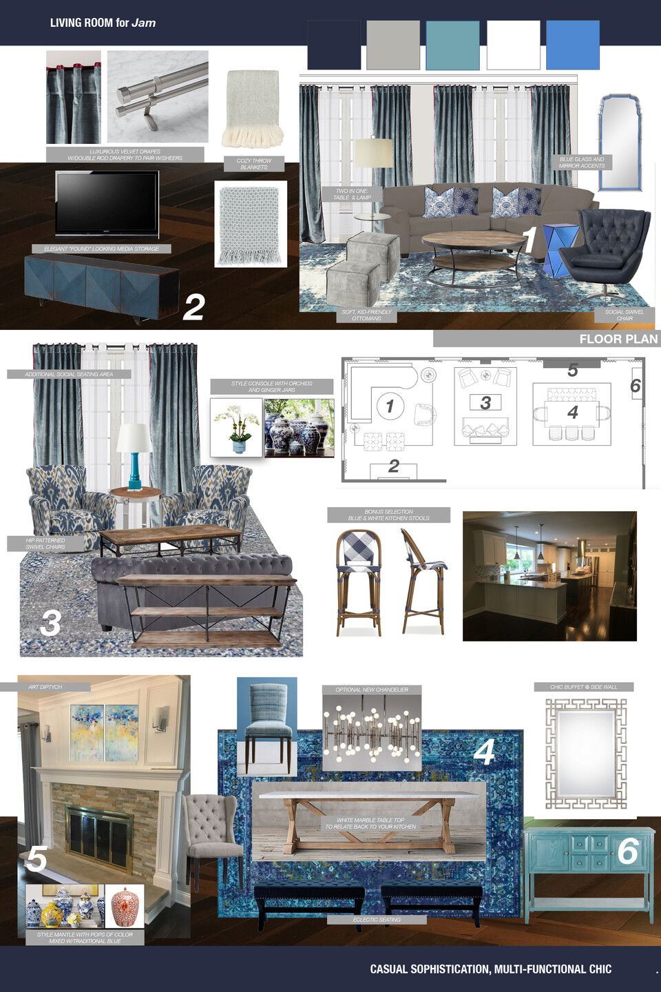 Contemporary Living Room in Muted Tones Lauren B. Moodboard 1 thumb