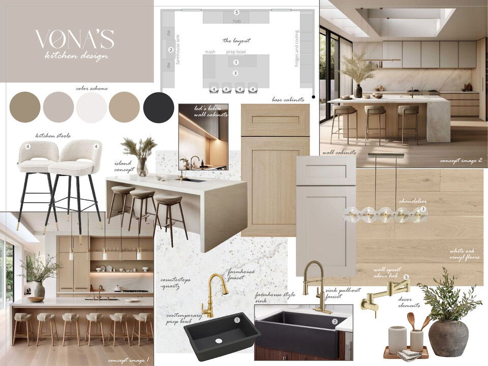 Rustic Modern Tudor Remodel with Wood Finishes Sharné L. Moodboard 1 thumb