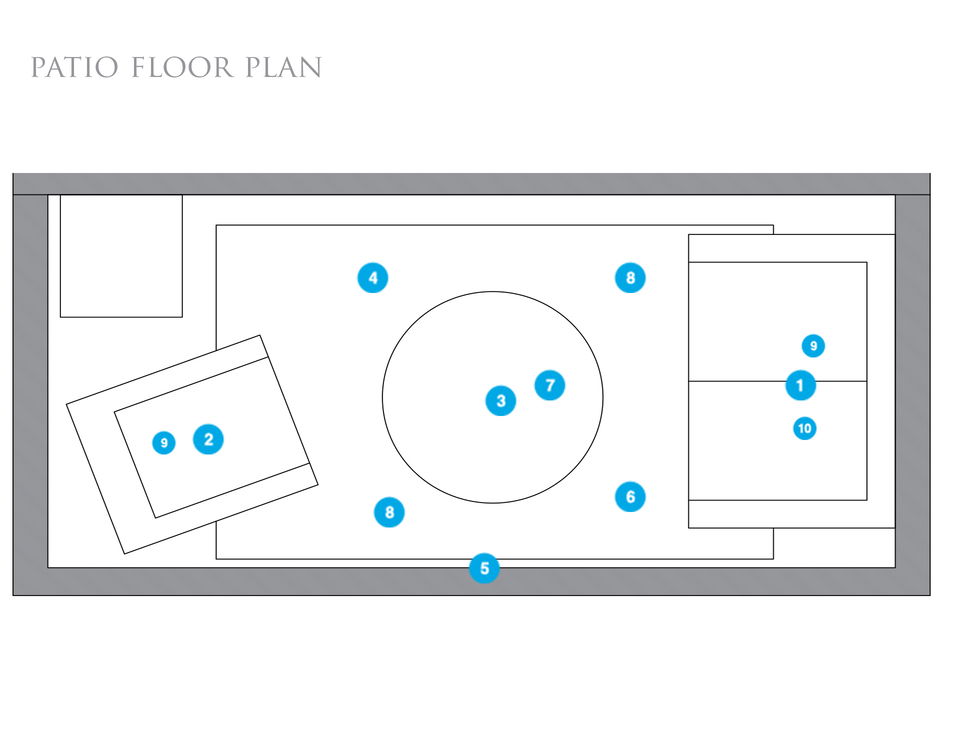 Online Designer Patio Floorplan