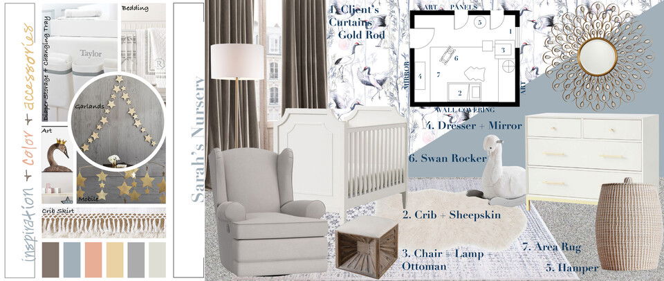 Neutral and Calming Nursery Design Lauren A. Moodboard 2 thumb