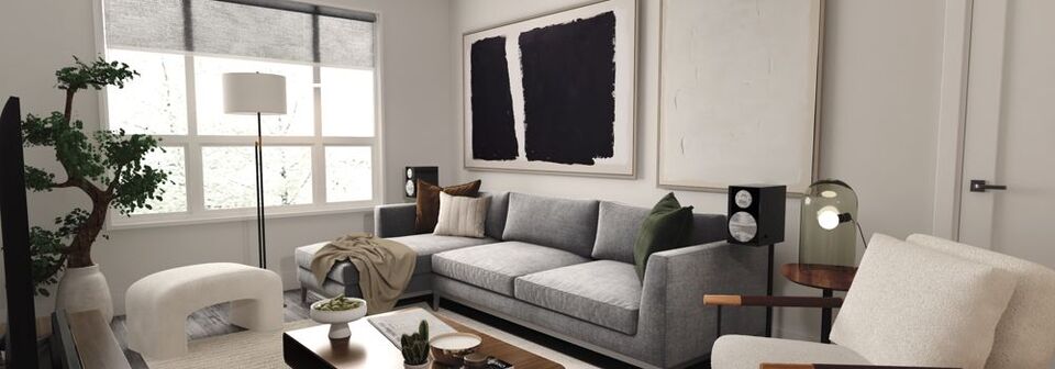 Renovación de la Sala de Estar Abierta y Relajante - Render Después