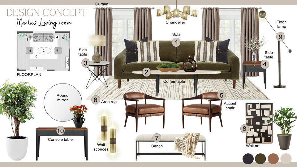 Elevated Living & Dining Room Design Liana S. Moodboard 1 thumb