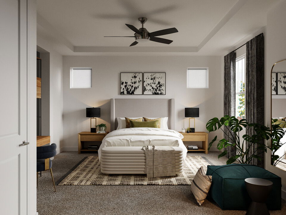 Online Designer Bedroom 3D Model 1