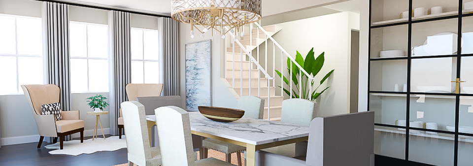Sophisticated Home Transformation- After Rendering
