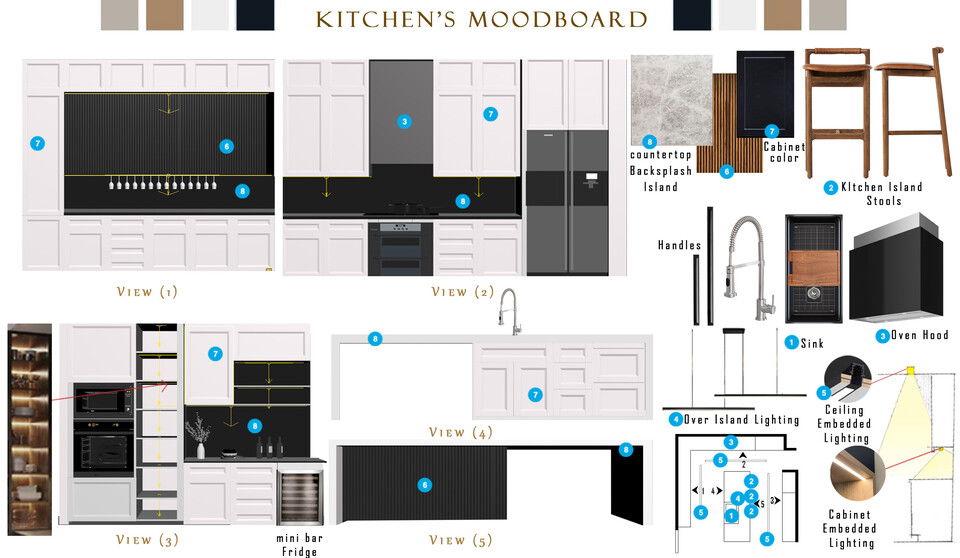 Masculine Kitchen, Bar & Bathroom Renovation Nada M. Moodboard 2 thumb