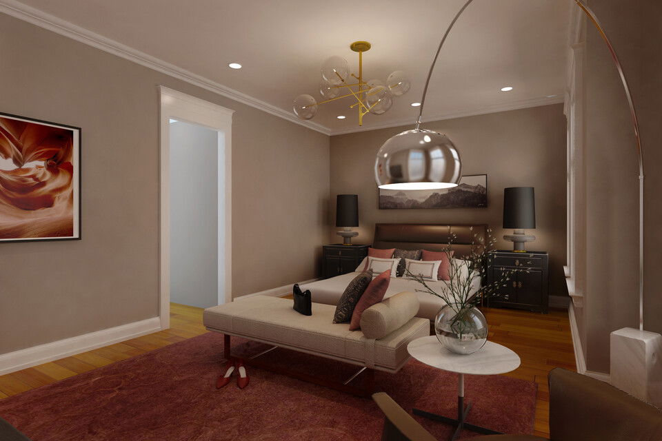 Online Designer Bedroom 3D Model 4