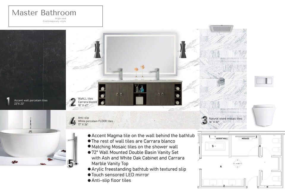 Diseño de baño de alta gama elegante Darya N. Tablero de inspiración 1 miniatura