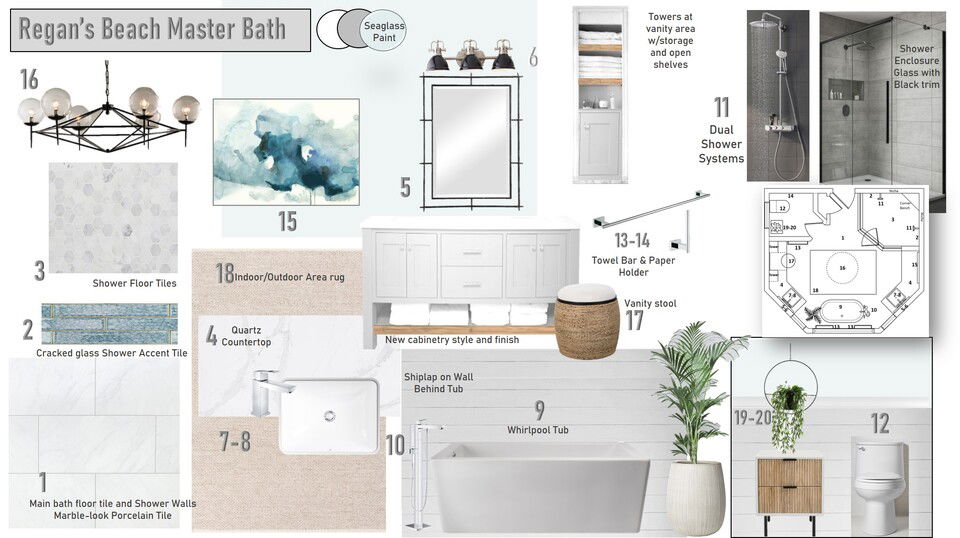 Sophisticated & Sleek Coastal Bathroom Remodel Wanda P. Moodboard 1 thumb