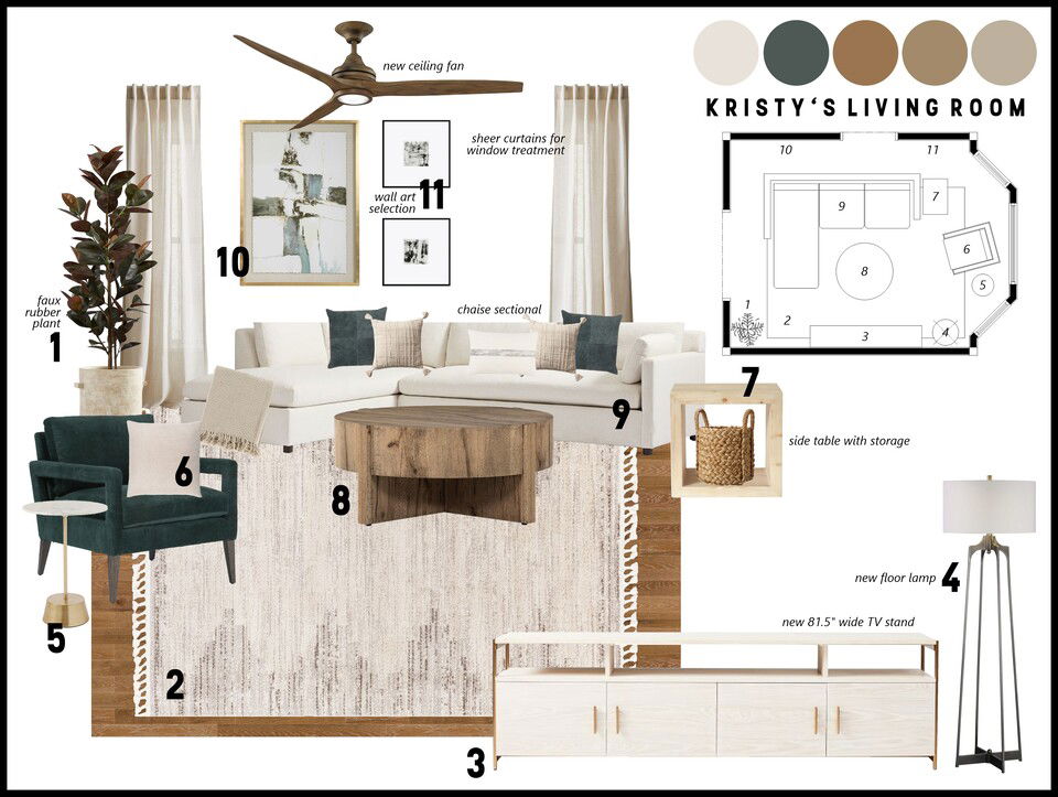 Modern and Light Living Room Design Shofy D. Moodboard 2 thumb