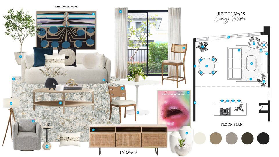 Modern Coastal Living Condo Remodel Laura S. Moodboard 1 thumb
