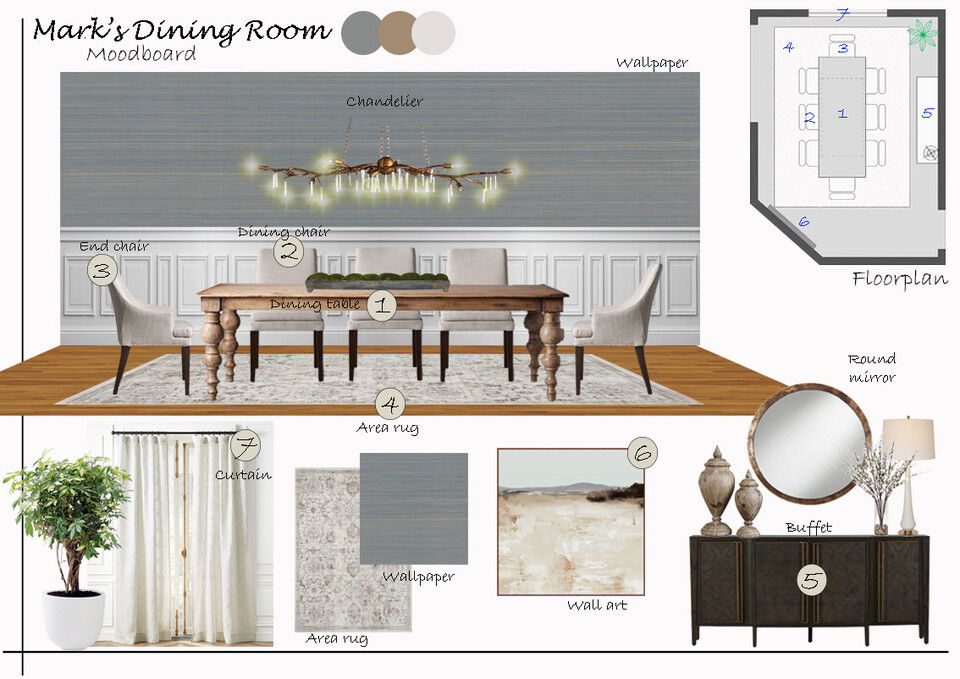 Online Designer Dining Room Interior Design Ideas