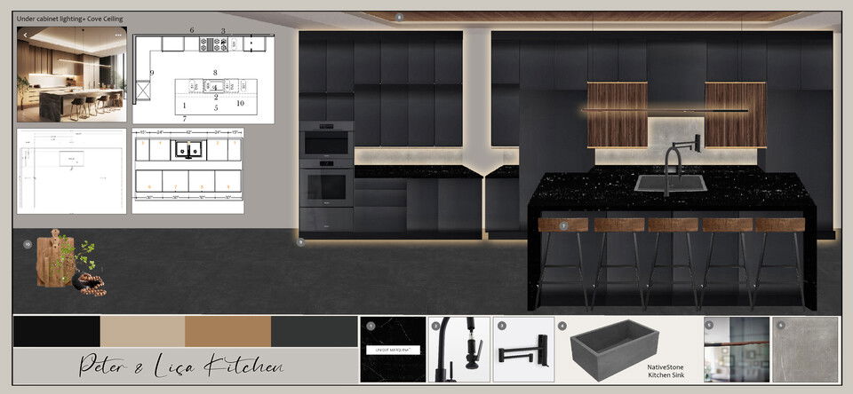 Sophisticated Contemporary Home Design with Dark Accents Casey H. Moodboard 1 thumb