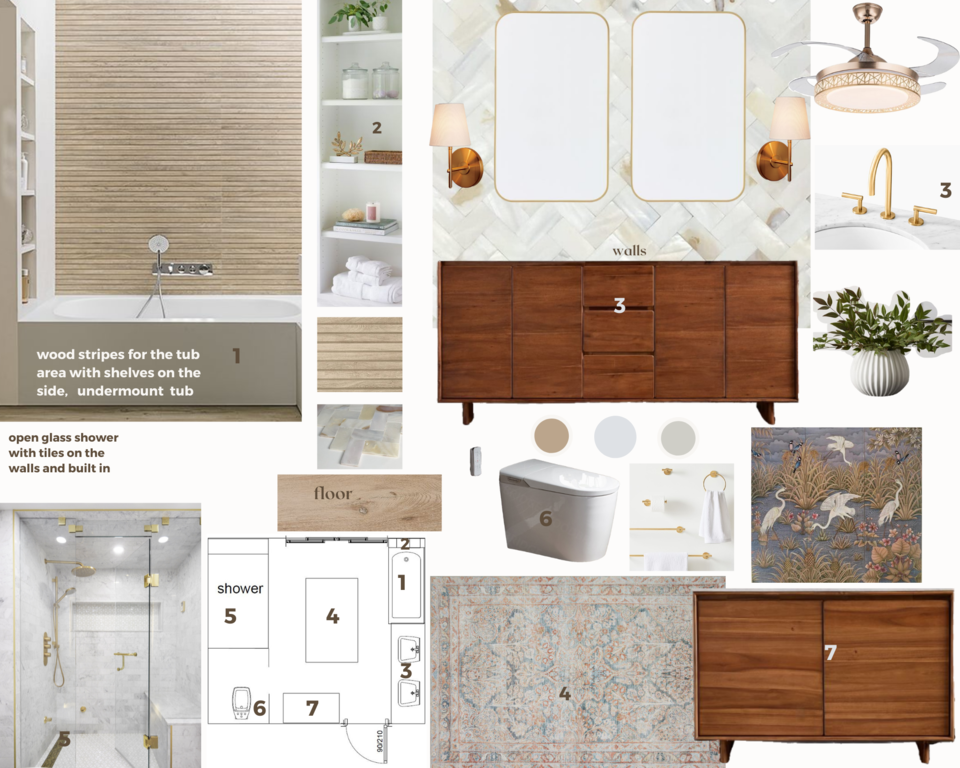 Harmonious Master Bathroom & Closet Remodel Sahar M. Moodboard 1 thumb