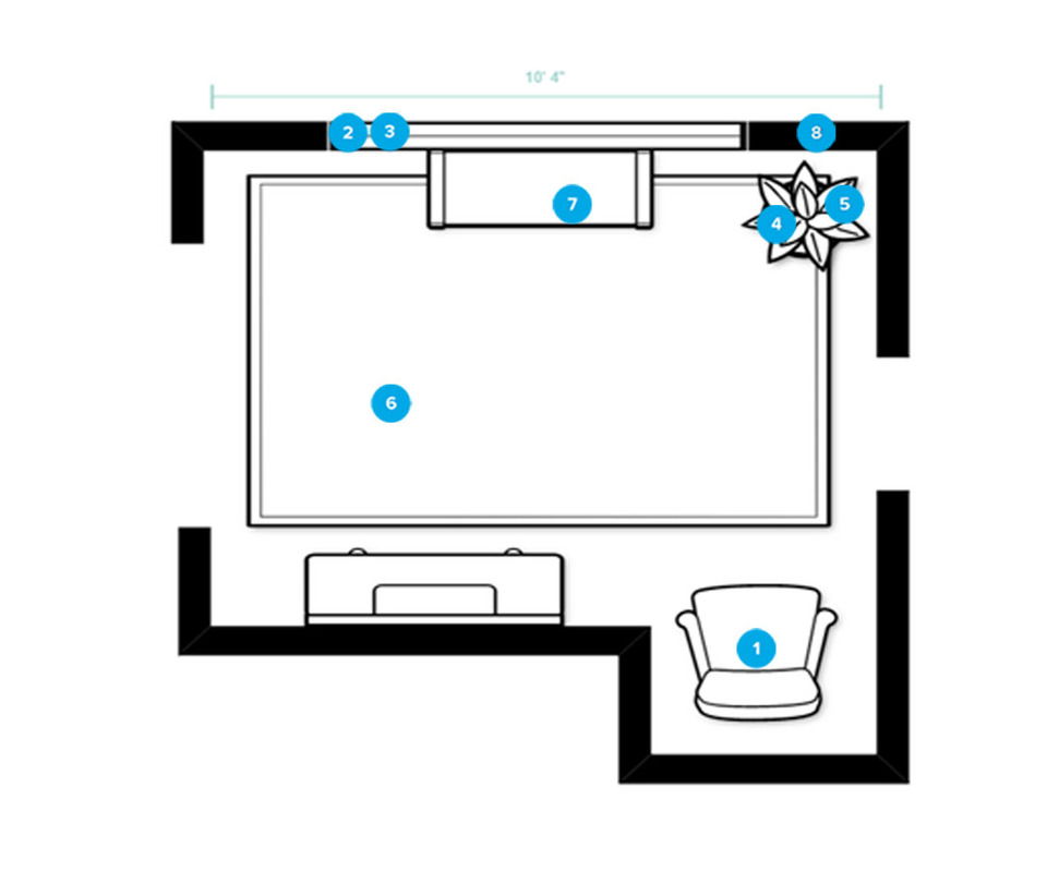 Online Designer Hallway/Entry Floorplan