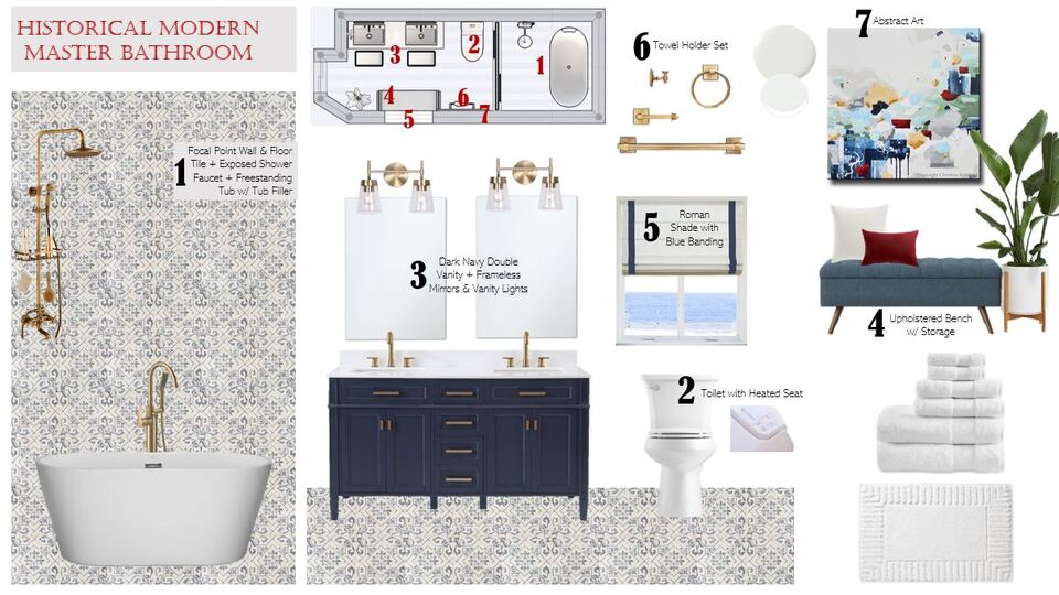 Elegant Transitional Master Bathroom Renovation Berkeley H. Moodboard 2 thumb