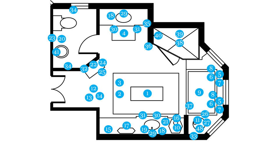 Online Designer Bathroom Floorplan