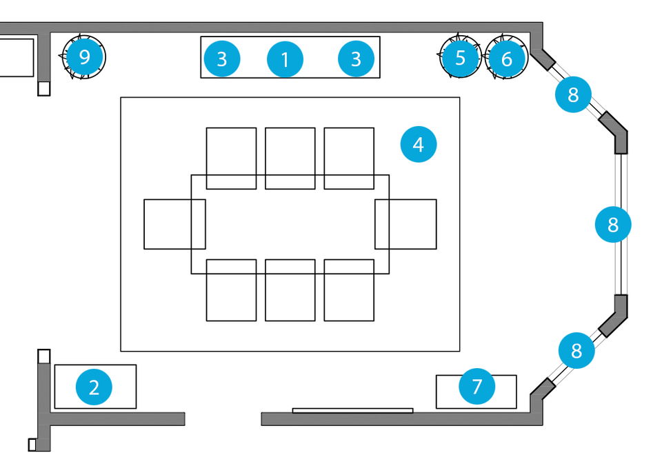 Online Designer Dining Room Floorplan