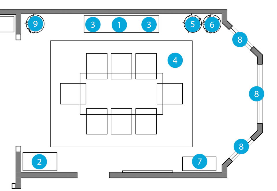 Plan de Comedor de Diseñador en Línea