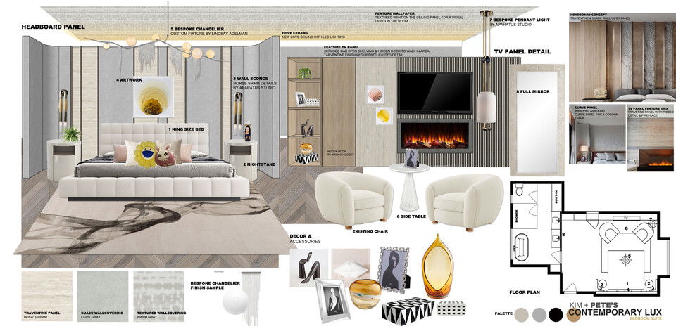 Neutral and Soft Contemporary Bedroom Design Ibrahim H. Moodboard 1 thumb