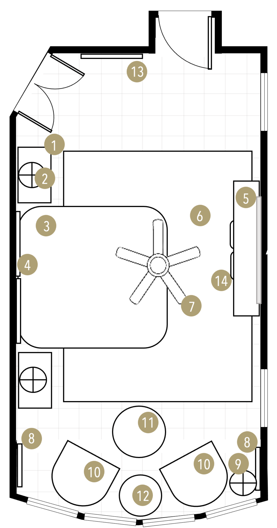 Online Designer Bedroom Floorplan