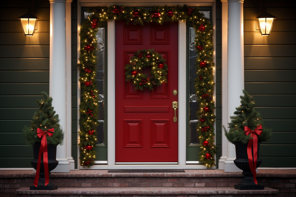 Modern Festive Front Porch Design