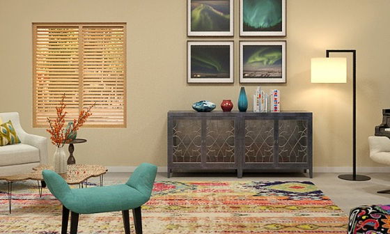 Colorful Eclectic Living Room