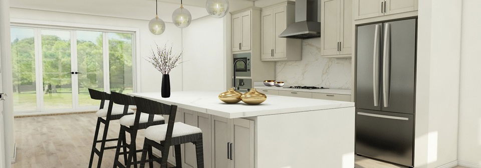 Clean and Crisp Modern Kitchen Design- After Rendering