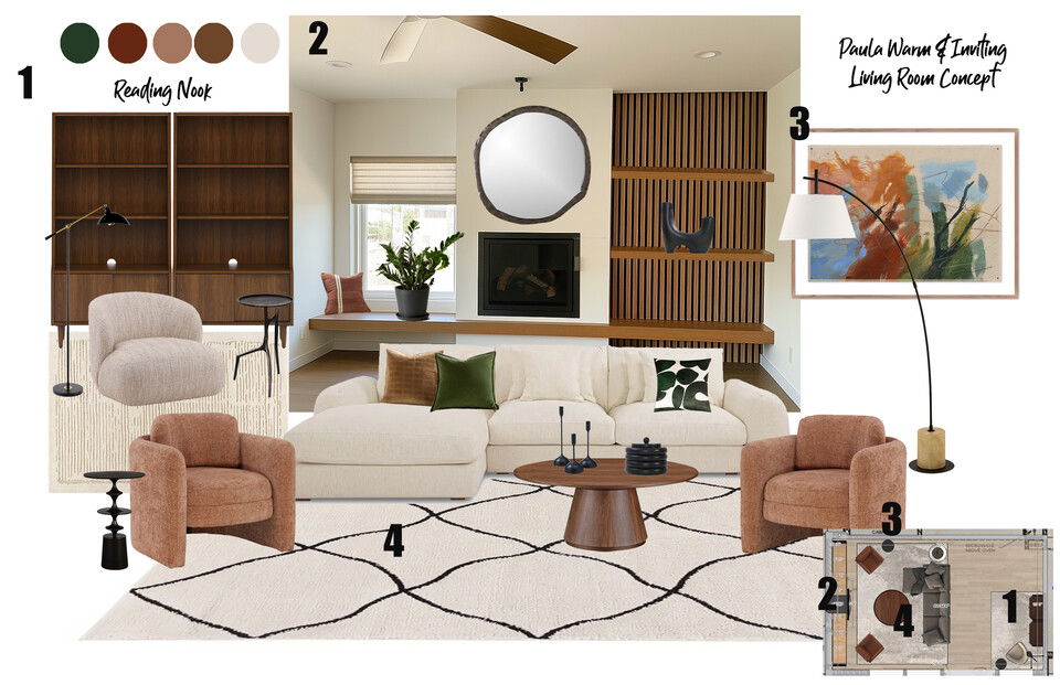 Warm Contemporary Living Room Renovation Sierra G. Moodboard 2 thumb