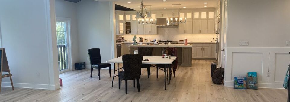 Stunning Modern Great Room Design- Before Photo