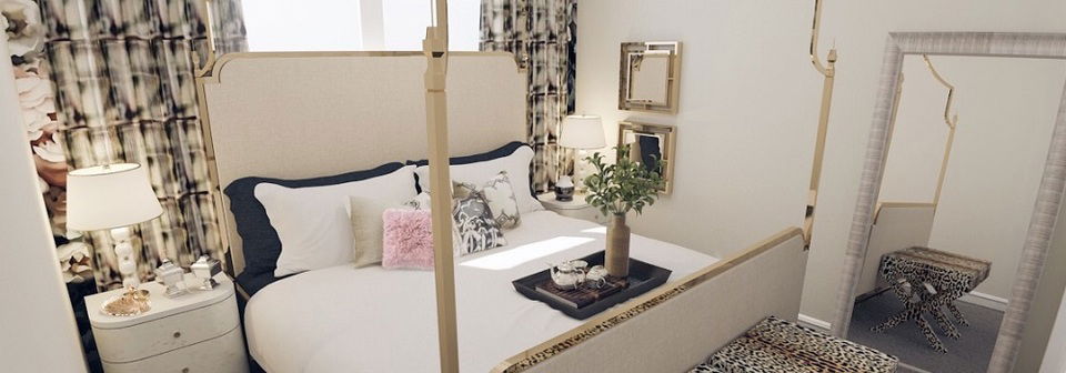 Habitación Femenina y Elegante de las Hijas - Después de la Renderización