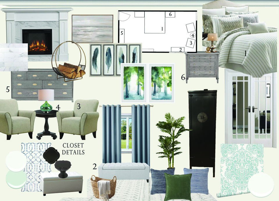 Clean Transitional Master Bedroom Sarah M. Moodboard 2 thumb