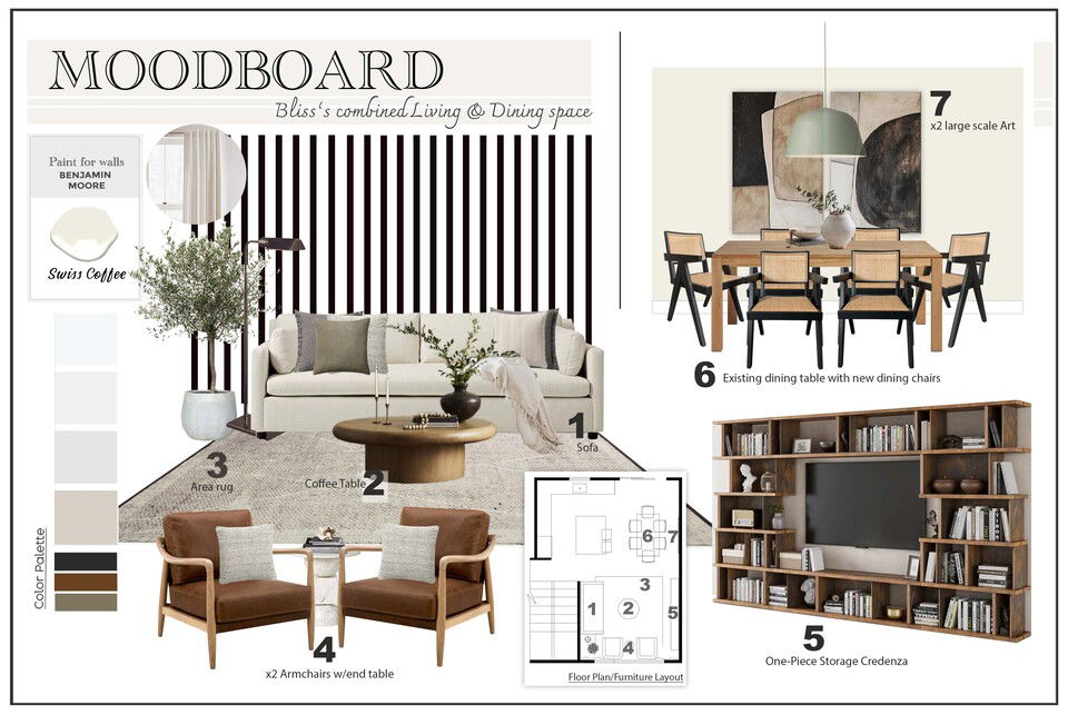 Fresh & Sophisticated Home Renovation Marine H. Moodboard 1 thumb