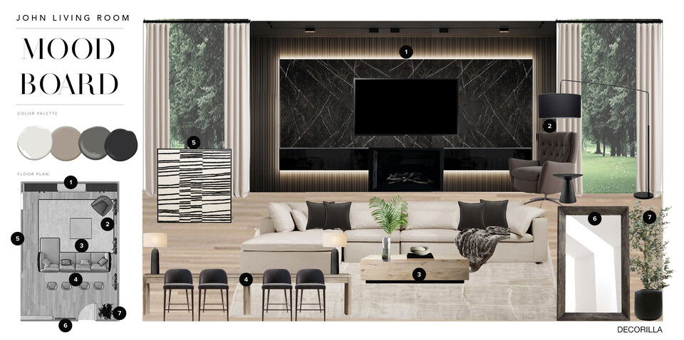 Modern Neutral Abode Interior Design Erika F. Moodboard 1 thumb