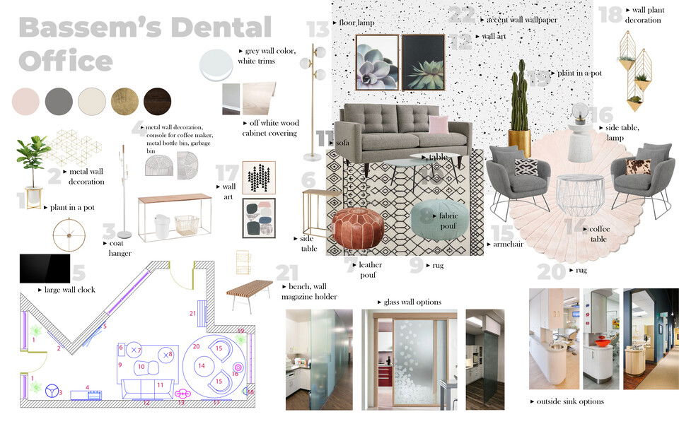 Dental Office Reception Area Design Janja R. Moodboard 2 thumb