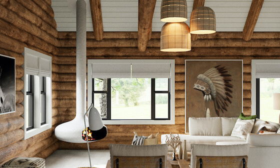 Log Cabin Modern Interior Refresh