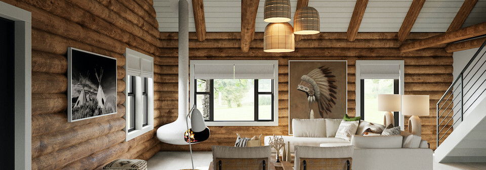 Log Cabin Modern Interior Refresh