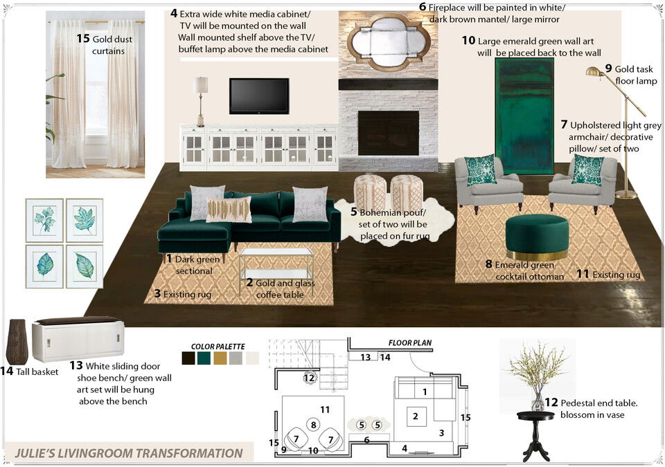 Natural & Navy Transitional Living Room Idea Franzi K. Moodboard 1 thumb