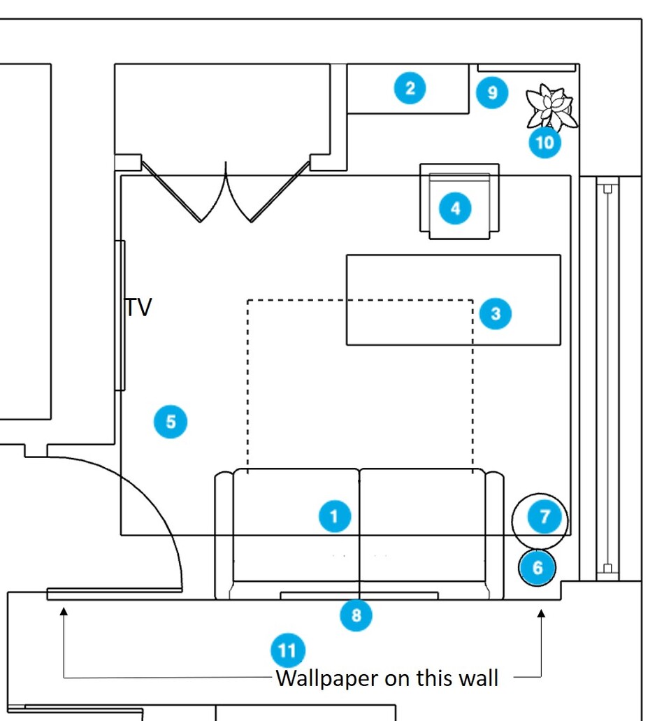 Plano de hogar/oficina pequeña del diseñador en línea