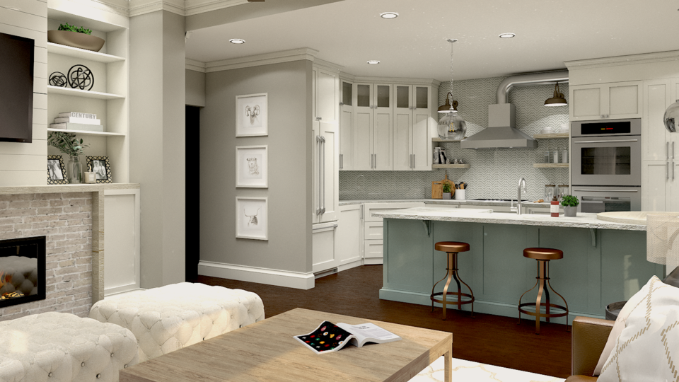 Online Designer Kitchen 3D Model 1