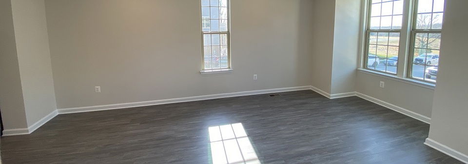 Neutral Modern Home with Wine Shelves- Before Photo